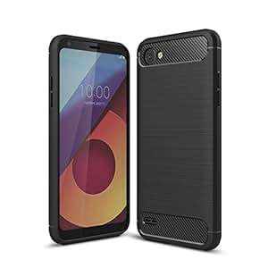 TeLoo LG Q6 Case Brushed Design Ultra Slim Lightweight Non-Slip Soft Silicone Cover For LG Q6