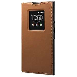 BlackBerry Leather Smart Flip Cover Case for BlackBerry Priv - Brown