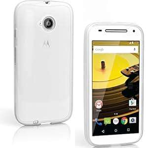 Clear Gel Skin Cover Case (Flexible and Durable) for the Motorola Moto E (2nd Gen) by Digi Pig