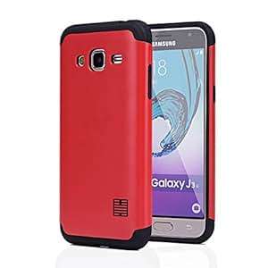 32nd Slim Armour Tough Case Cover for Samsung Galaxy J3 (2016) SM-J320 - Red