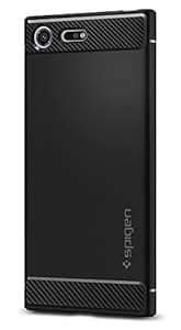 Sony Xperia XZ Premium Case Spigen Rugged Armor Resilient Shock Absorption and Carbon Fiber Desi