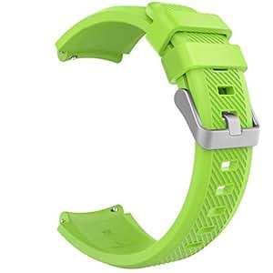 TiMOVO Samsung Gear S3 Frontier/Galaxy Watch 46mm BSoft Silicone Strap Watch Lug Co (Green)