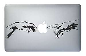 Sticker-Michelangelo Apple Macbook Macbook Laptop Sticker Decal Art Painting Des (15in 17in MACBOOK)