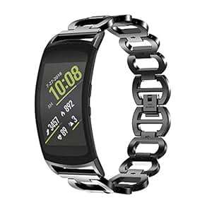 Transer Stainless Steel Chain Style Bracelet Watch BStrap Samsung Gear Fit 2/Gear Fit 2 Pro