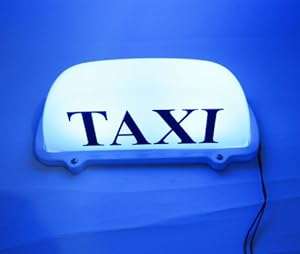 New LED Taxi Cab Top Sign Light Lamp Roof Magnetic Blue