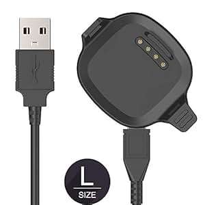 Large Size 2.5CM Screen TUSITA Charger Garmin Forerunner 10 15 USB Charging Cable 100cm Smartwat
