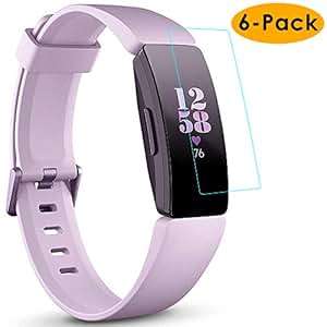 KIMILAR Screen Protector Compatible Fitbit Inspire/Inspire HR 6 Pack Full Coverage Flexible Pr