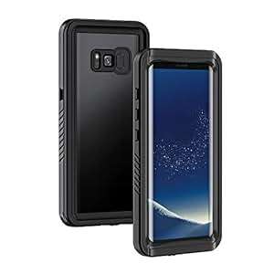 Lanhiem Samsung S8 Case IP68 Waterproof Dustproof Shockproof Full Body Sealed Und (Galaxy S8)(Black)