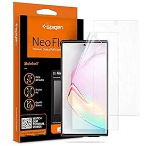 Spigen 2Pack Screen Protector compatible Samsung Galaxy Note 10 Plus Neoflex Ultrasonic Finger