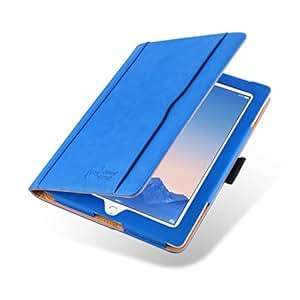 iPad 4 Case The Original Blue & Tan Leather Smart Cover iPad 4 Retina Display iPad 3 & iPad
