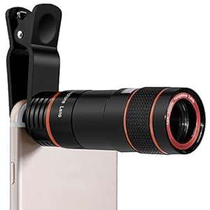 Anpro Phone Camera Lens Kit 12X Telescope Camera Lens with Clip