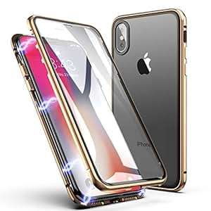 iPhone XS Max Case ZHIKE Magnetic Adsorption Case Fron (iPhone XS MAX Case)(Upgraded version-Golden)