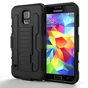 Samsung Galaxy S4 case, Pasonomi Heavy Duty Armor Holster Defender Full Body Protective Case Cover