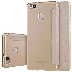 Huawei P9 Lite Case,Nillkin[Flip Up ]Sparkle Series Leather Case Cover for Huawei P9 Lite Gold