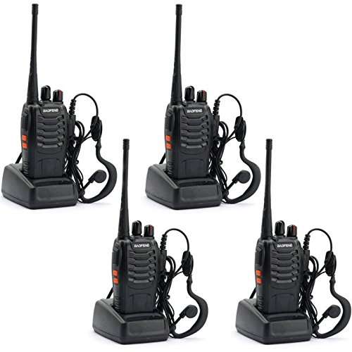 Rechargeable Baofeng Imurz BF-888S Walkie Talkie 4Pcs Long Range UHF 400-470MHz 16CH?2 Pairs?