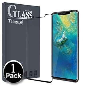 Ferilinso Huawei Mate 20 Pro Screen Protector Full Coverage Full Adhesive Glue Case (Black-1pcs)