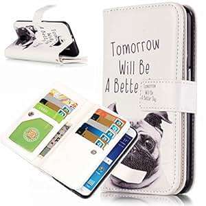 Samsung Galaxy S6 Edge Case [with Free Screen Protector], Funyye Fashion Folio Magnetic Detachable