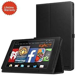 All New Fire HD 8 Tablet Case 2017 Zerhunt Slim PU Leather Tablet Case with Auto Wake/Sleep for Al