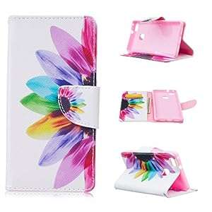 Huawei P9 Lite Leather Wallet Case,Huawei P9 Lite Leather Flip Case,Yica Colorful Painted Slim PU l