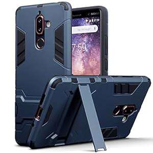 TERRAPIN Nokia 7 Plus Case Nokia 7 Plus Cover Full Body Shock Resistant Armour Case High-Tech Look D
