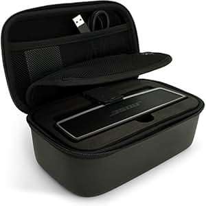 iGadigtz U5426 EVA Carrying Hard Case Suitable Bose Soundlink Mini I & Mini II Speaker Black