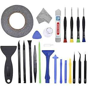 24 in 1 Professional Repair Toolkit Screwdriver set incl. 2mm adhesive tape for iPhone iPad iPod PSP