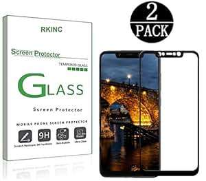 RKINC Screen Protector Xiaomi Pocophone F1 2 Pack Full Coverage Tempered Glass Screen Protector