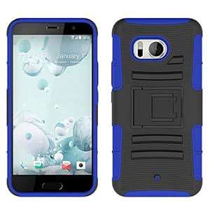 HTC U11 Case TopACE High Quality Slim Robot Armor Stand Shockproof Hybrid Rugged Rubber Hard back