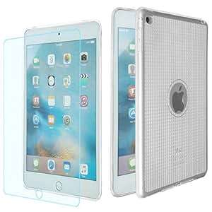 ipad mini 4 case-ipad mini 4 screen protector-MYLB TPU Silicone Case protective case with 9H temper