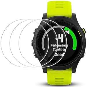 Screen Protector for Garmin Forerunner 935 AFUNTA 3 Pack Tempered Glass Film Anti-Scratch High Defin