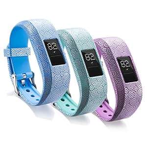 Ruentech Garmin Vivofit jr.2 Strap SMALL Kids Size BAdjustable Patterned Silicone Replacemen
