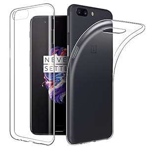 Oneplus 5 Case EasyAcc Soft TPU Crystal Clear Slim Anti Slip Case Transparent Back Protector Cover
