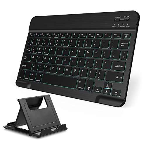 Bluetooth Keyboard; Vive Comb 7-Colors Backlit Universe Compact Portable Wireles