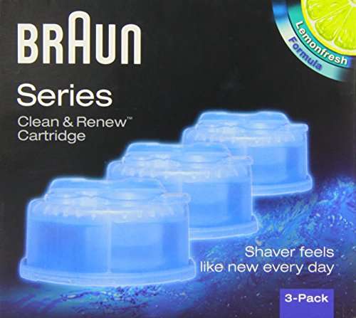 Braun Clean&Renew CCR3 Electric Shaver Refill Cartridges-Pack of 3