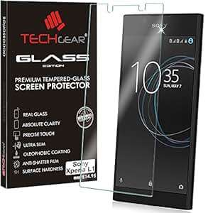 TECHGEAR Sony Xperia L1 GLASS Edition Genuine Tempered Glass Screen Protector Guard Cover