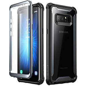 Samsung Galaxy Note 8 case i-Blason Ares Full-body Rugged Clear Bumper Case with Built-in Screen