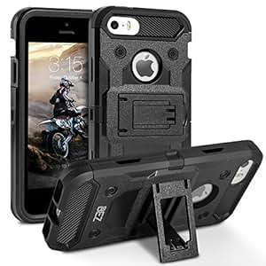 iPhone 5S Case iPhone SE Case BEZ? Heavy Duty Shockproof Case Cover Black for iPhone 5 5S SE