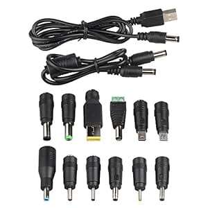 Onite Multi-function DC Plugs for Ac Power Adapter Notebook Laptop Cables Universal 5.5x2.1mm Jack