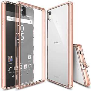 Xperia Z5 Premium Case, Ringke FUSION [Rose Gold Crystal] Shock Absorption TPU Bumper Drop Protecti