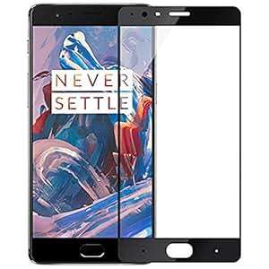 2-Pack Full Cover OnePlus 3T/OnePlus 3 Screen Protector Tempered Glass Screen Protector for (Black)