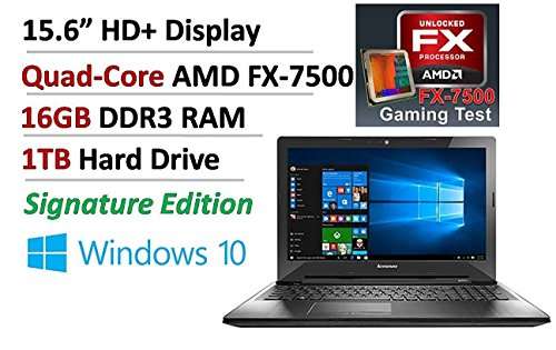 Signature Lenovo 15.6'' High Performance Business and Gaming Laptop PC; Quad-Cor