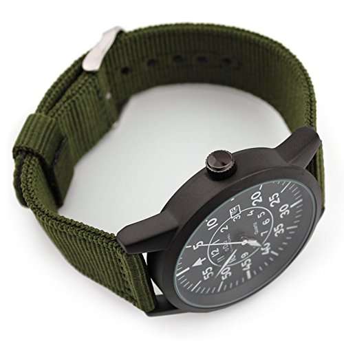 oDo Shmeichel Tactical Watch WW2 Luftwaffe Style Military Watch OD Green