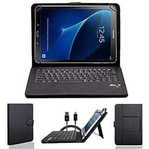 A6 Bluetooth Keyboard Case for Samsung Galaxy Tab 10.1 in Tablet Case Cover Nauc