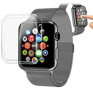 Orzly - InvisiCase for APPLE WATCH (42mm) - 100% CLEAR (100% Transparent Colour) Protective Shell