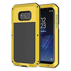 Galaxy S8 Plus Case Seacosmo Full Body Military Rugged Heavy Duty Aluminum Shockproof Dual Layer B