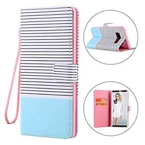Galaxy Note 8 Case Snewill Note 8 Wallet Case PU Leather Flip Case Cover with Card Slots & Kicksta