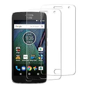 Moto G5 Screen Protector 2 Pack AILRINNI Ultra-Clear Tempered Glass Screen Protector Cover (Moto G5)