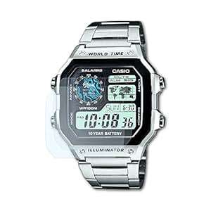 Bruni Screen Protector Casio AE-1200WHD-1AVEF Protector Film 2 x crystal clear Screen Protection