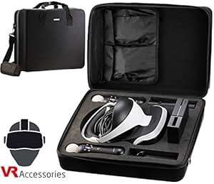 Navitech Black Rugged Hard Case The Sony PlayStation VR PSVR Headset Accessories Case