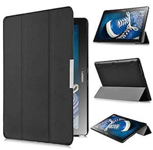 Lenovo Tab 2 A10-30F Case IVSO Slim Smart Cover Case Only Lenovo Tab 2 A10-30F 10.1-Tablet Black